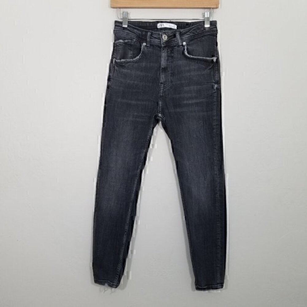 Zara High Rise Skinny Jeans Stretch Size 29